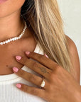 Raw Pearl Ring