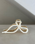 Schleifen Haarklammer | Acetat & Gold