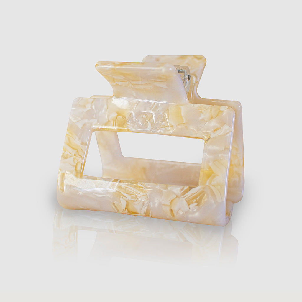Juna Haarklammer Beige aus Baumwoll-Acetat