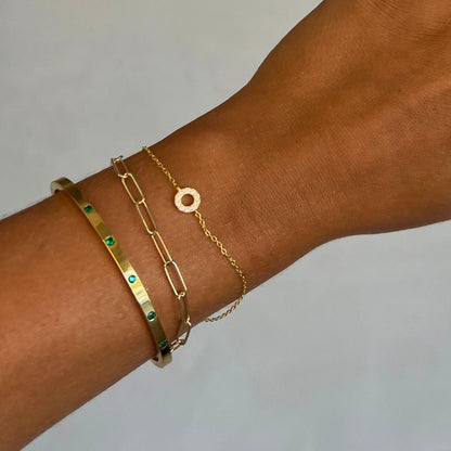 Karma Loop Armband | Gold