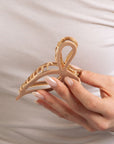 Schleifen Haarklammer | Acetat & Gold