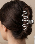 Wave Haarklammer Silber